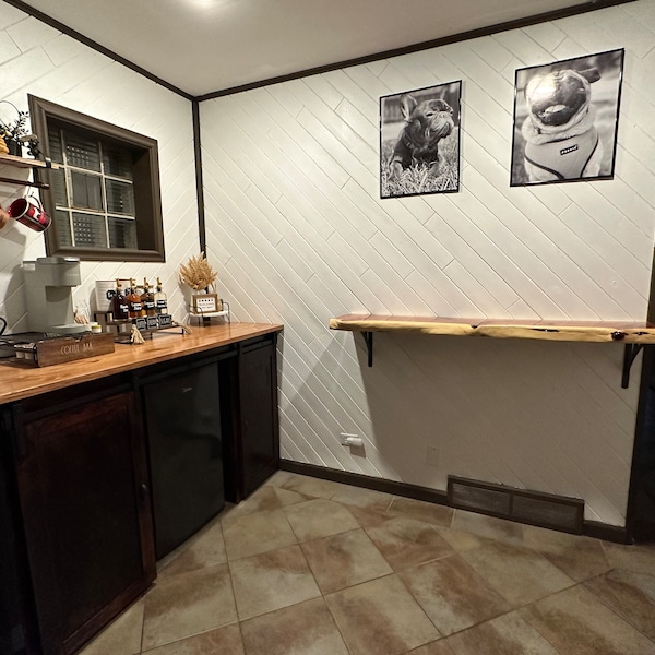 DIY Wine Bar With Wine Cooler Cabinet - Build Plans - PDF Instant