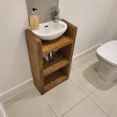 Chunky Bathroom Shelving Unit / Handmade / Wood / Rustic Bathroom ...