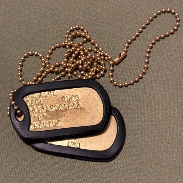 Custom Brass Dog Tags, Genuine Military Issue, Made in USA - Etsy