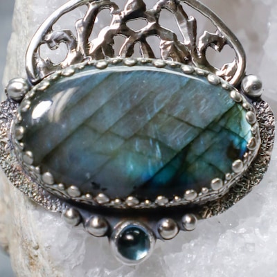 Kingman Turquoise and Sterling Silver Beaded Bracelet - Etsy