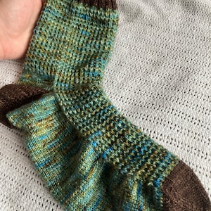 Classic Ribbed Socks Slip Stitch Knitting Easy Knitting Pattern the ...