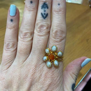 Customer photo from amymcgurk, Dainty Raw Carnelian Ring