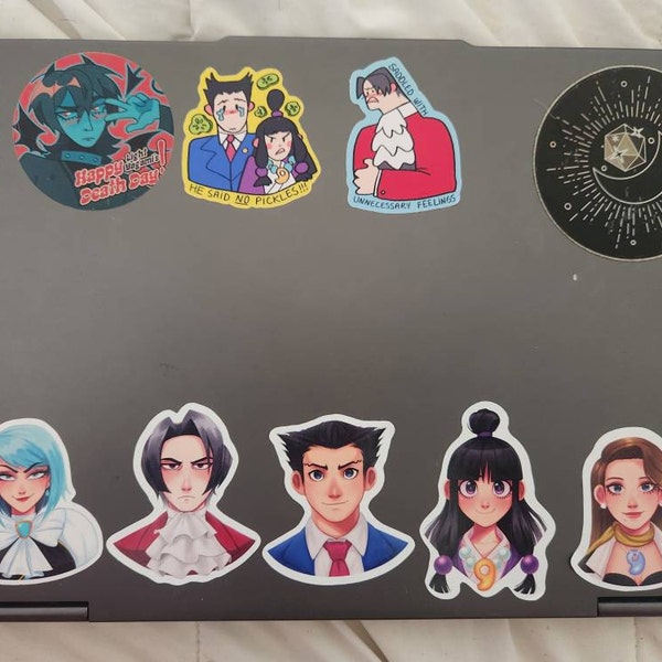 Phoenix Wright Ace Attorney Trilogy Handmade Stickers, Phoenix