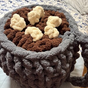 Hot Cocoa Mug Blanket Pattern (hand-knit & Crochet) - PDF PATTERN