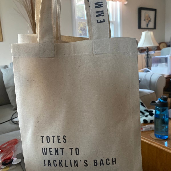 Custom Bachelorette Totes - Bachelorette Handle Tote Bag - Bachelorette ...