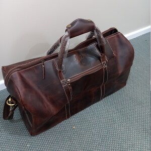 Leather Duffle Bag, Large Travel Bag, Mens Leather Weekend Bag ...