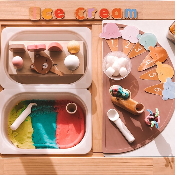 Ice Cream Counting Activity, Printable Game for Toddlers and Pre ...