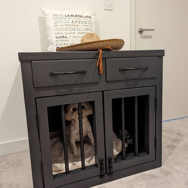 Wooden Handmade Dog Crates With Drawers or Storage Etsy UK