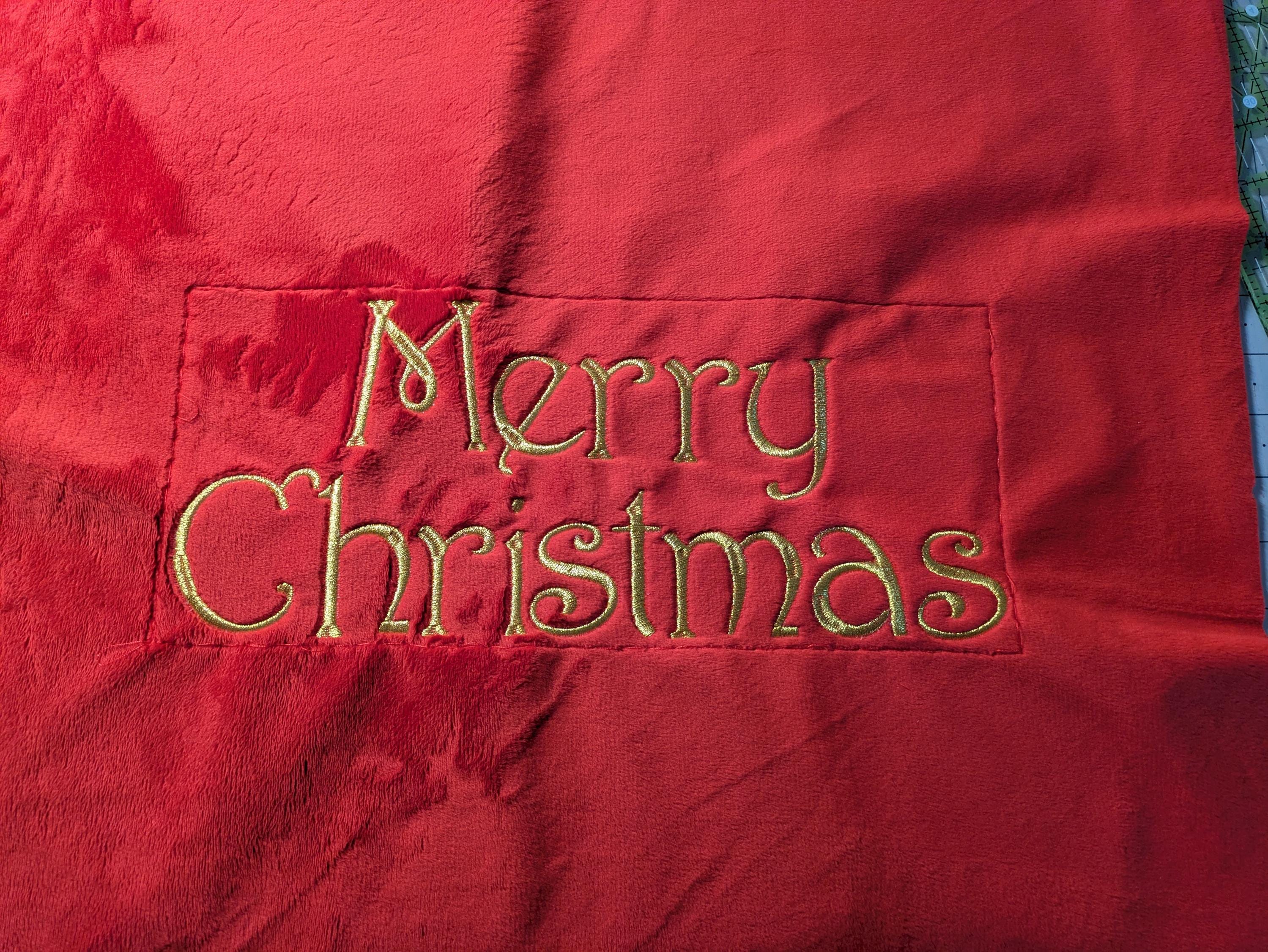 Customer photo for Santa Express - Embroidery font