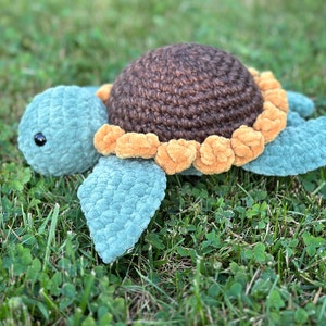 Crochet Sunflower Turtle PATTERN Crochet Turtle Pattern - Etsy