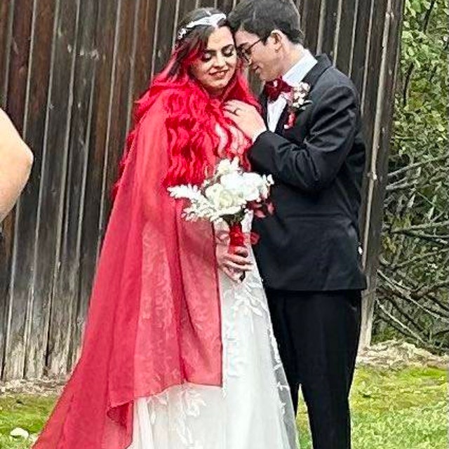 Red Tulle Cape, Sheer Hooded Cloak, Wicca Cloak, Fantasy