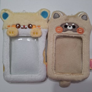 Plush Photocard Holder,cute Animal Card Holder,kpop Photocard Holder,id ...