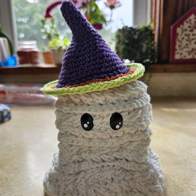 A customer's finished Wheat Stitch Ghost Crochet Pattern