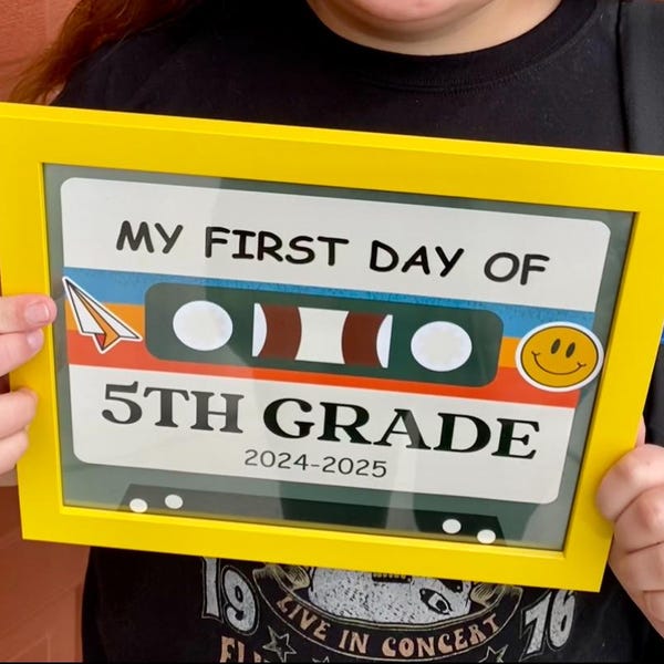 HELLO 2ND Grade Sign, Second Grade Poster, First Day of School ...