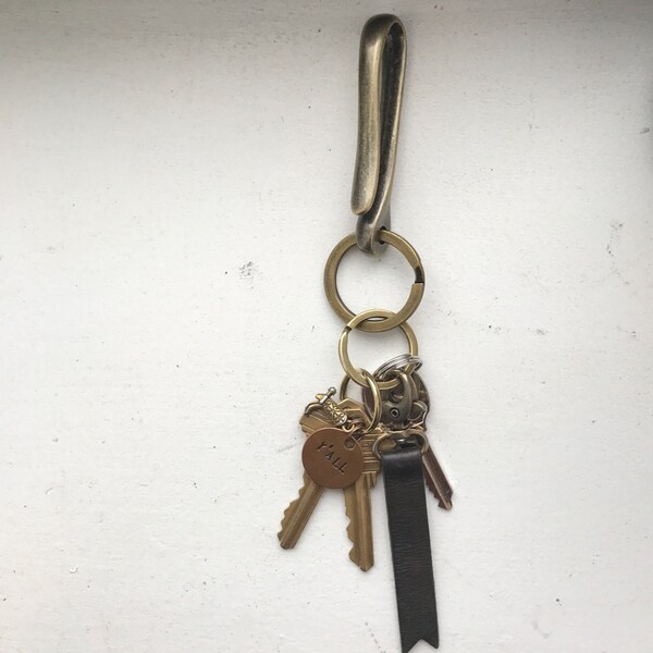 Hotop 3 Pcs Fish Hook Keychain Belt Clip Key Rings Solid Brass Solid U Shape Hook Key Chain Belt Wallet Clip Holder Gold Loop For Men Women Wallet Chain Purse Accessory At - View #8