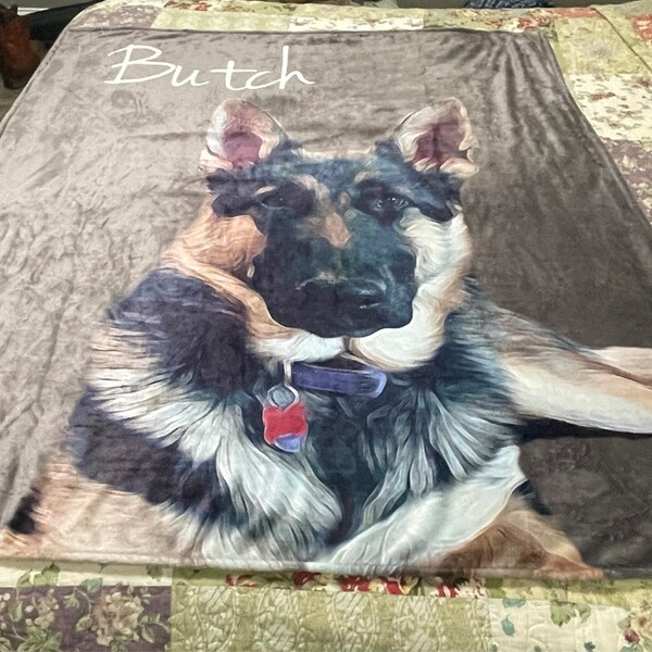 Personalized Skull Couple Quilt/Fleece Throw Blanket - Gift Idea For Couple/Halloween - I Choose You