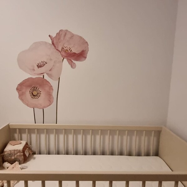 Pink and White World Map Bedroom Mural, Educational Wallpaper, Travel