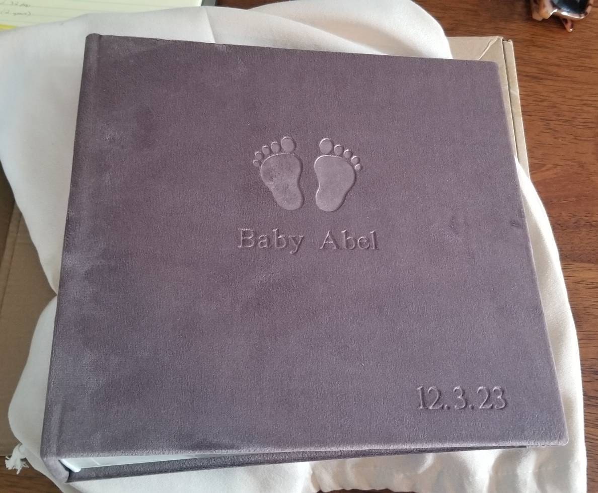 Personalized Photo Album with Pockets,Baby Album,Anniversary Ablum,First Year Gift
