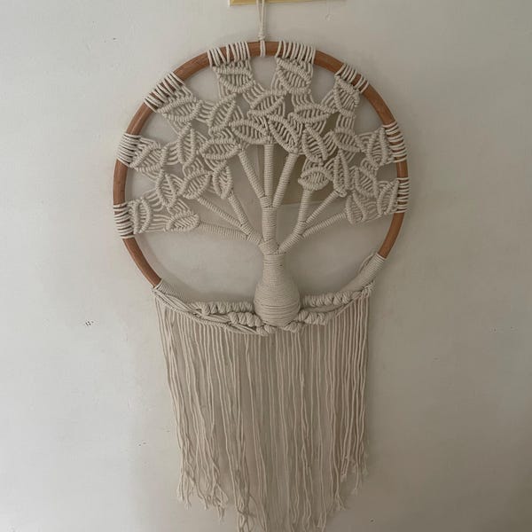 Large Boho Tree of Life Dream Catcher Tree of Life Wall Hanging ...