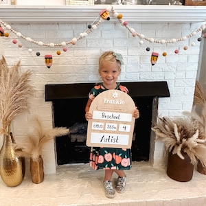 Personalized Daisy First Day of School Sign, Last Day of School, Custom ...