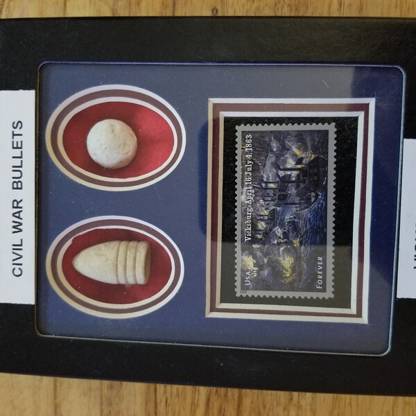 Large Matted Gift Set of 12 Identified Excavated Civil War