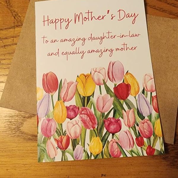 Mother's Day Card for Daughter in Law, Daughter in Law Mothers Day ...