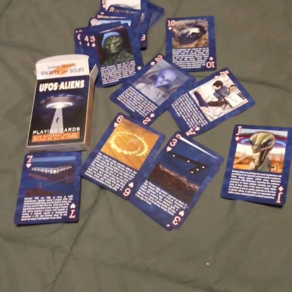 Ufos and Aliens Playing Cards - 52 Card Deck - Ufology - Etsy