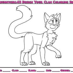 warrior cats couples coloring pages