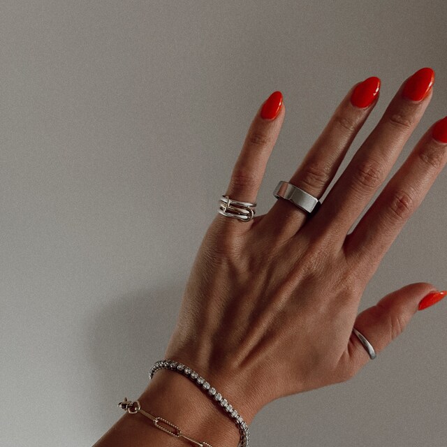 指輪・リング two-tone layered ring R036 two-tone layered ring R036 - 레이지던