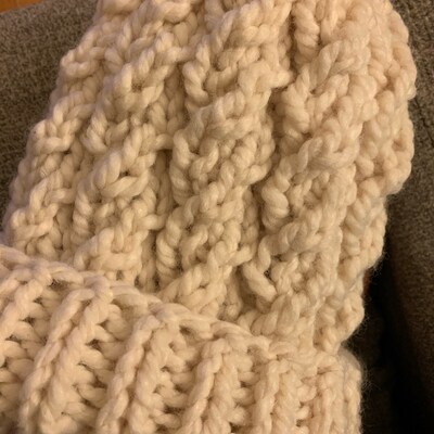 Knitting Pattern Spinnaker Beanie Cable Knit Hat Pattern Easy Super