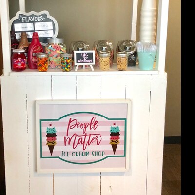 Ice Cream Party Ice Cream Shop Sign Printable PDF Sign - Etsy