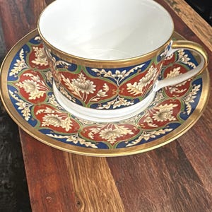 Vintage - Tabriz - CHRISTIAN DIOR - Flat Cup & Saucer Set - Etsy