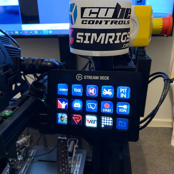 8020 Sim Racing Kit Stream Deck Short Mount | 8020 1530 Sim Racing Flight Sim Rig | Elgato ...