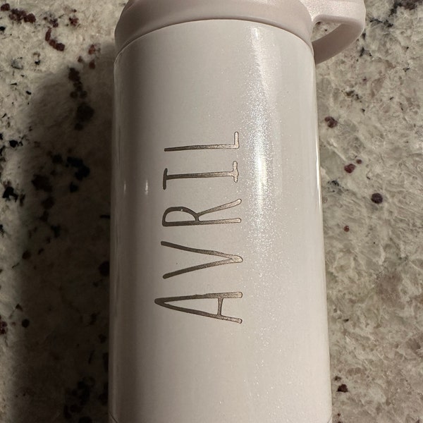 Personalized Kids Stainless Steel Water Bottle With Straw, Custom ...