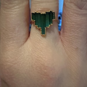 Customer photo from Laurie, Art Deco Witchy Blue Tourmaline Ring