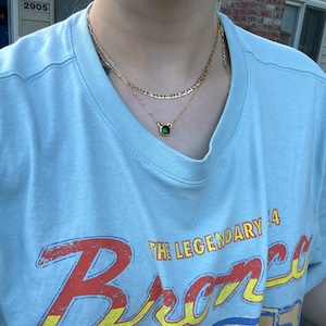 Customer photo from rochellebelgarde1, Dainty Mood Necklace, Color Changing Gold Gemstone Choker