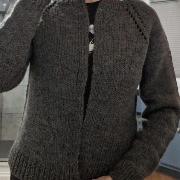 Basic Cardigan Knitting Pattern | 4 Patterns in 1 | Beginner / Easy ...