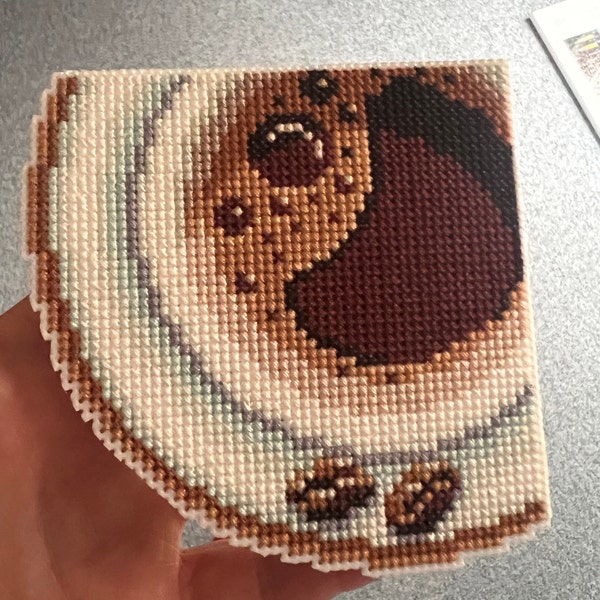 Corner Bookmark Cross Stitch Pattern PDF Download Cup of Coffee Cross ...