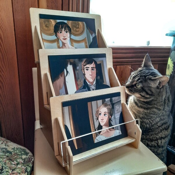 Easel Style Book Stand, Made of Birch Plywood With a 4 Width for ...