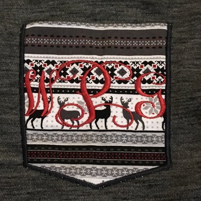 T-shirt Pocket Applique Machine Embroidery Design 10 - Etsy