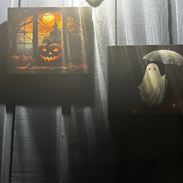 Jack O Lantern Canvas Print: Gothic Halloween Canvas Wall Art - Etsy