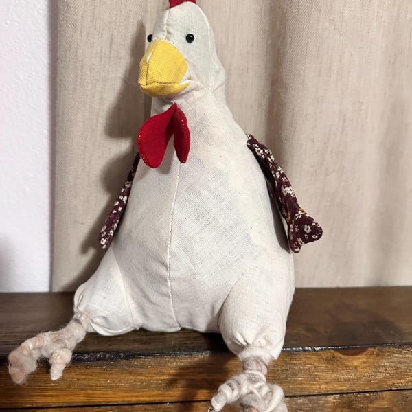 Stuffed Chicken Pattern Stuffed Hen - PDF Sewing Pattern | Stuffed Animal | Fabric Chicken Toy ...