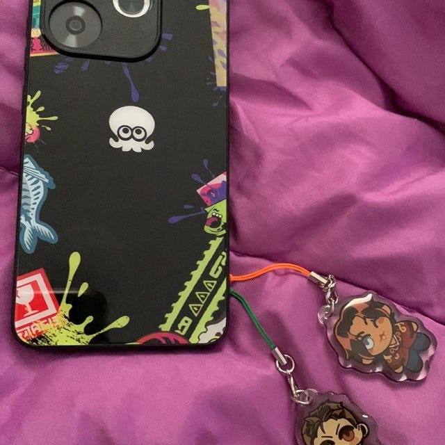 スプラトゥーン スマホケース スプラトゥーン風ファンアートバッジ