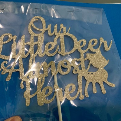 Our Little Deer is Almost Here Cake Topper Oh Deer Cake - Etsy