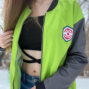 ポケモンレジェンドZA風ユニセックスボンバージャケットコスプレ