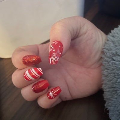 Y2K Ombre Blue Star Nails /japanese Nails /custom Press on Nails/ Hand Made Press on Nails/faux