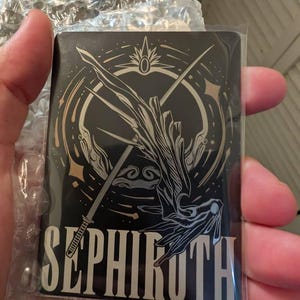 セフィロス　ステンレストークン　MTG Stainless Steel Sephiroth Emblem — Magic Token for MTG