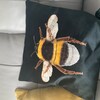 Bee Trio Embroidered Rectangle Cushion Cover