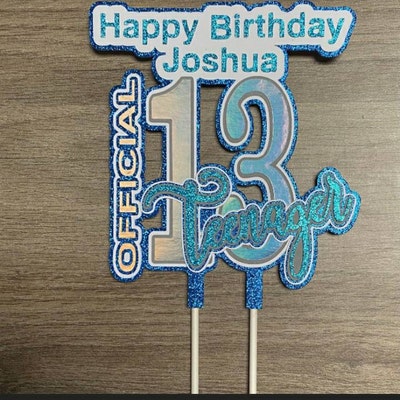 Official Teenager Cake Topper Cardstock - Etsy