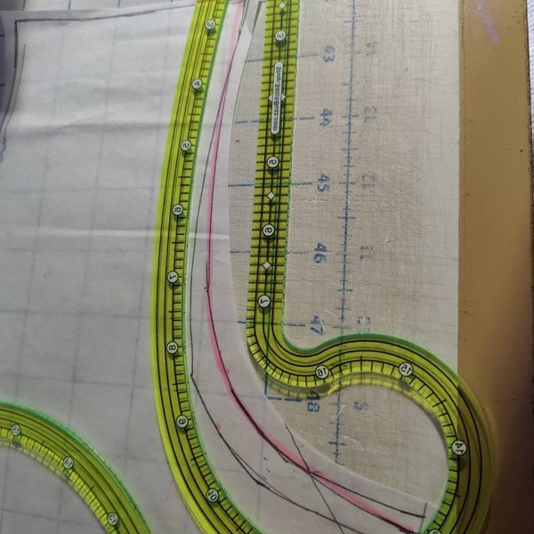 SA Curve Pattern Making Rulers: Seam Allowance Tool, Acrylic French ...
